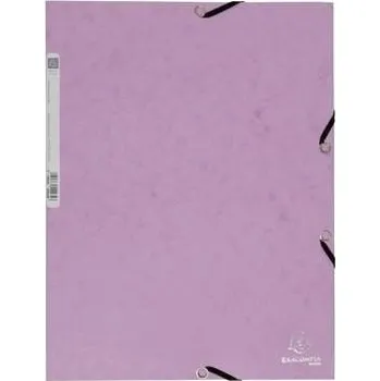 Kancelářské potřeby Exacompta Pastel Prešpán Spisové desky s gumičkou A4 - fialové
