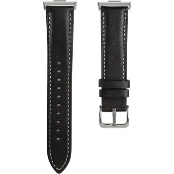 Ostatní příslušenství k chytrým hodinkám eses Kožený řemínek pro Huawei Watch Fit 3, 4 a 4 Pro - Černý