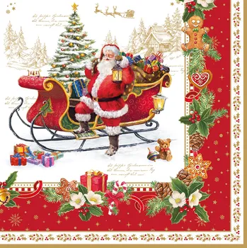 Papírový ubrousek Easy Life, Itálie Easy Life - Papírové ubrousky Christmas memories 20 ks - 33 x 33 cm
