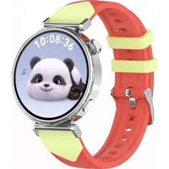 Ostatní příslušenství k chytrým hodinkám eses Silikonový sportovní řemínek pro Huawei Watch GT 5 41mm a GT 6 41mm - Červeno žlutý, 18 mm