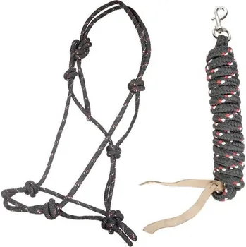 Ohlávka provazová HKM Trust s vodítkem OUTLET