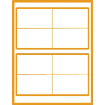 Speciální papír 35 00198 - Print Etiketa A4, 105 mm x 74 mm, 2 x A5 - Balení 100 ks