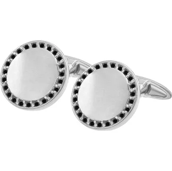Šperk Manžetové knoflíčky ze zlata s černými diamanty Tallis