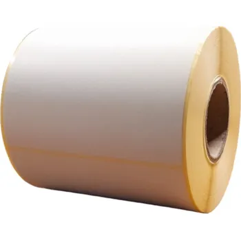 Samolepící etiketa 32 00826 - Etiketa 100 mm x 100 mm, Mezera 3 mm, Matný papír, Bílá, Dutinka 40 mm, 500 ks/kotouč, Permanentní lepidlo, Průměr kotouče 100 mm