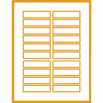 Samolepící etiketa 35 00190 - Print Etiketa A4, 90 mm x 20 mm, 20 etiket na archu - Balení 100 ks