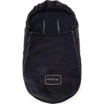 Dětské zboží PINKIE Fusak 0 - 12 měsíců Fur Teddy Black - svislé průstřihy