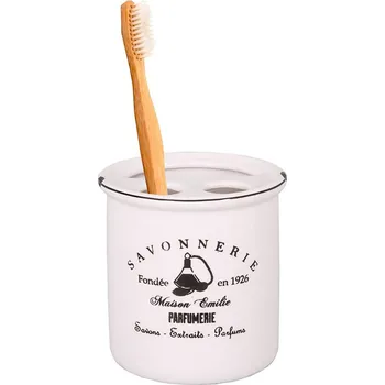 Držák na kartáček Antic Line Keramický kalíšek na zubní kartáčky Savonnerie
