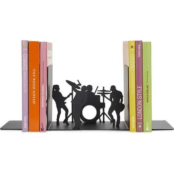 Zarážka na knihu Zarážka na knihy, The Band , černá, kov, 14x18x10