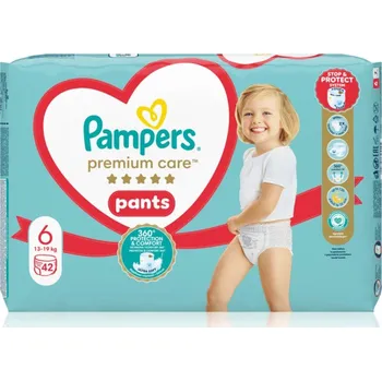 Plenkové kalhoty Pampers Premium Care Pants Size 6 jednorázové plenkové kalhotky 13-19 kg 42 ks