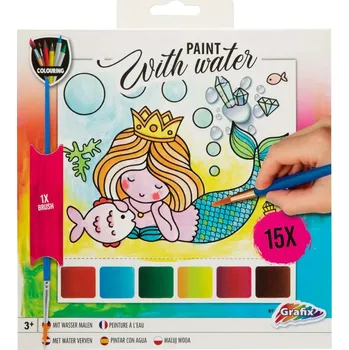 Dětské zboží Vodové omalovánky 20 x 20 cm - Mořská panna