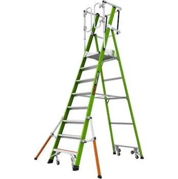 Žebřík Little Giant Profesionální pojízdný klecový žebřík Safety Cage 2.0 M8