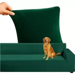 Napínací potah na sedačku 145–185 cm – Zelený samet