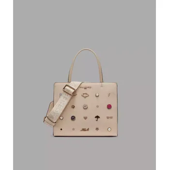 Kabelka KARL LAGERFELD PARIS dámská kabelka MAYBELLE 2 béžová