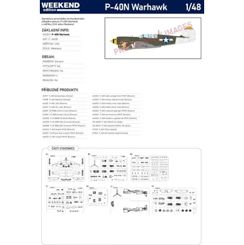 Plastikový model Eduard 1/48 P-40N Warhawk (Weekend)