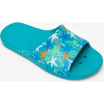 Chlapecké pantofle DECATHLON Dětské pantofle k bazénu Slap 500 31/32 MODRÁ|VÍCEBAREVNÁ