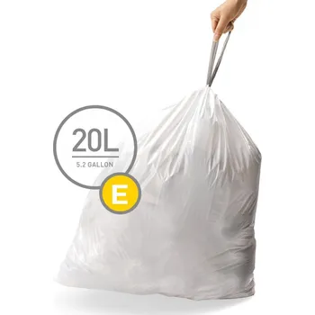 Odpadkový koš Simplehuman Sáčky do odpadkového koše 20 L, Simplehuman typ E, zatahovací, 20 ks v balení, 20 µm, CW0164