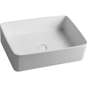 Umyvadlo Sapho Thin Umyvadlo na desku, Rockstone, 50x37 cm, bílá mat, II. jakost, WN321_QM-01