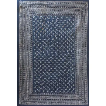 Přehoz na lůžko Mandala malá modrá I.