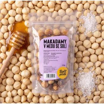 Makadamy v medu se solí váha 200g