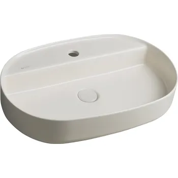 Umyvadlo Isvea Infinity Oval Keramické umyvadlo na desku, 60x40cm, ivory, II. jakost, 10NF65060-2K_QM-01