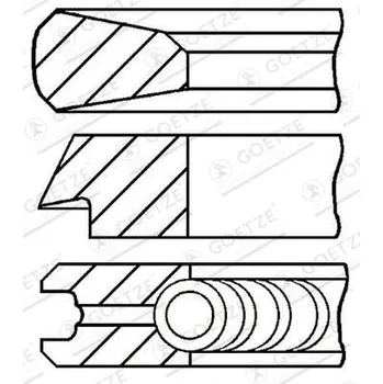 Auto-moto Sada pístních kroužků GOETZE ENGINE 08-119800-00