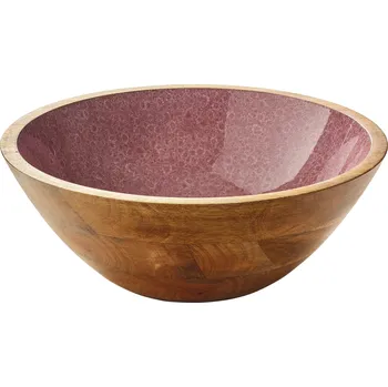 Zassenhaus MINERAL ROSE Mísa na potraviny Ø 30 cm/11,5 cm mangové dřevo