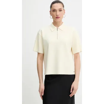Pánské tričko Polo tričko Calvin Klein LV044E241G béžová 01X, vel. M