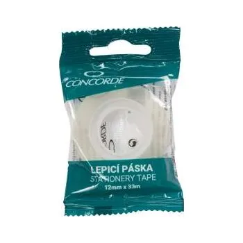 Kancelářské potřeby Lepicí páska Concorde 12 x 33 m - transparentní, 1 ks