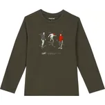 Chlapecké triko dlouhý rukáv Mayoral 4020-53 hnědé velikost 110