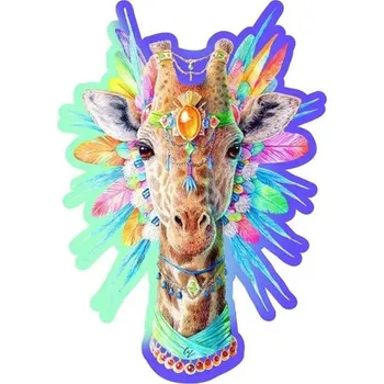 Dětské zboží Dřevěné puzzle Elegantní žirafa 150 dílků