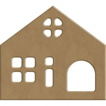 Výtvárné potřeby Dřevěný výřez k dekoraci Gomille, 10x9 cm - Domeček 4