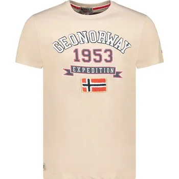 Oblečení a móda Tričko Geographical Norway Beige 755359 M