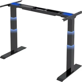 Jednací stůl Výškově nastavitelný stůl E6B-EU2, nosnost 160 kg, bez desky, černý - N FLEXISPOT