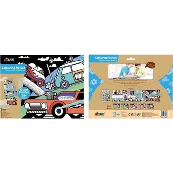 Dětské zboží Avenir Sametové omalovánky MAXI - Auta 126 x 29 cm