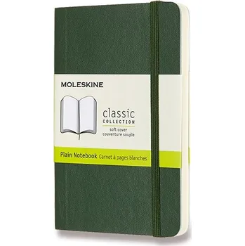 Dětské zboží Zápisník Moleskine - měkké desky, S, čistý - tm. zelený
