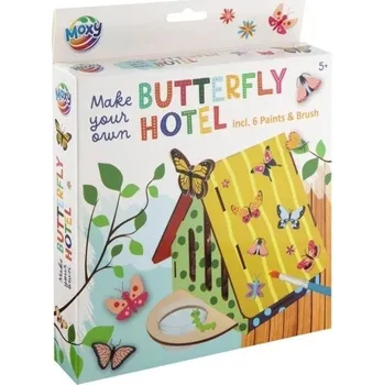 Výtvárné potřeby Motýlí hotel + 6 akrylových barev + štětec