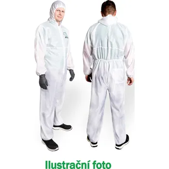 Jednorázový oděv BOLL Ochranná kombinéza pro opakované použití velikost M bílá, 0060101