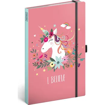 Notes Jednorožec, linkovaný, 13 × 21 cm