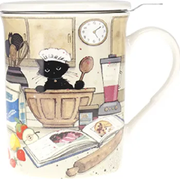 Hrnek 370 ml s pokličkou a sítkem TIS34H01 BUG ART KIUB