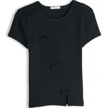 GATE Žebrované tričko s mašličkami 36 226-0350/89