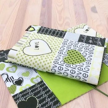 Obal na knihu Obal na knihu Srdce Love zelené, M1308 -Light