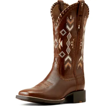 Jezdecká obuv Dámské westernové boty Ariat Round Up Skyler 36 Hnědá