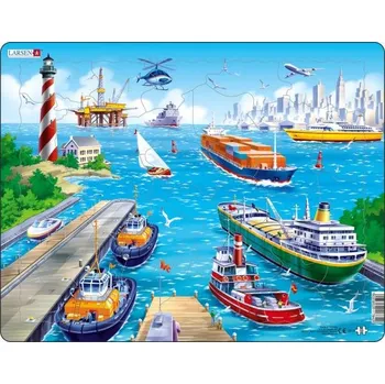 Puzzle Puzzle Lodě v přístavu