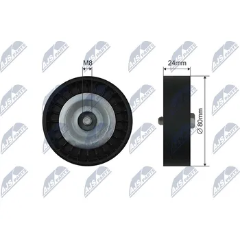 Vratná/vodicí kladka, klínový žebrový řemen AJS Parts RNK-SA-003