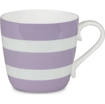 Fialový hrnek s pruhy