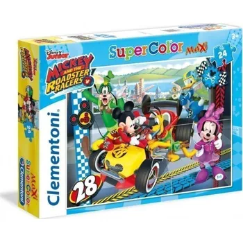 Dětské zboží Clementoni Puzzle Maxi Mickey závodník / 24 dílků
