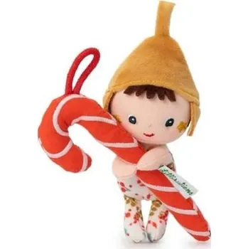 Dětské zboží Vánoční skřítek s cukrovou hůlkou a čepičkou
