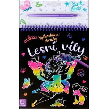 Vyškrábavací obrázky - Lesní víly