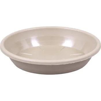 Podmiska Podmiska pod květník SAKURA MODERN plastová matná d12cm, béžová