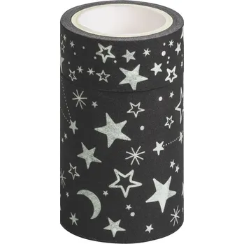 Kancelář Ozdobná lepicí páska se světelným efektem - hvězdy